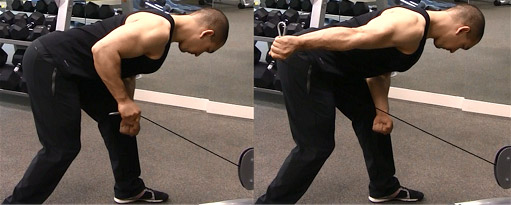 tricep cable kickback