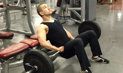 barbell hip thrust