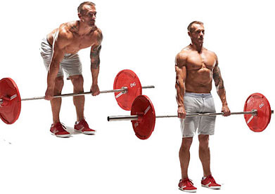 Hamstring deadlift with discount dumbbells