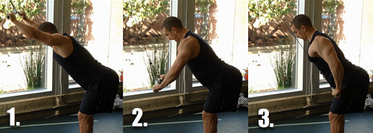 standing pullover exercise