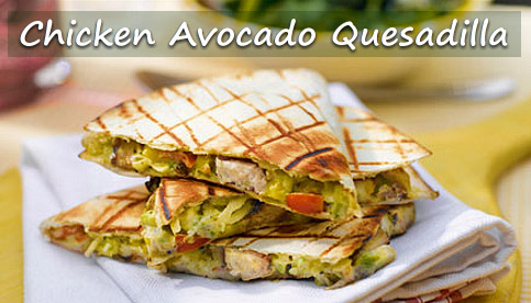 chicken avocado quesadilla