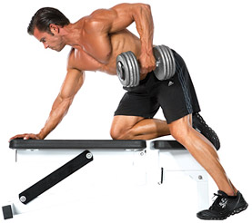 single arm dumbbell row