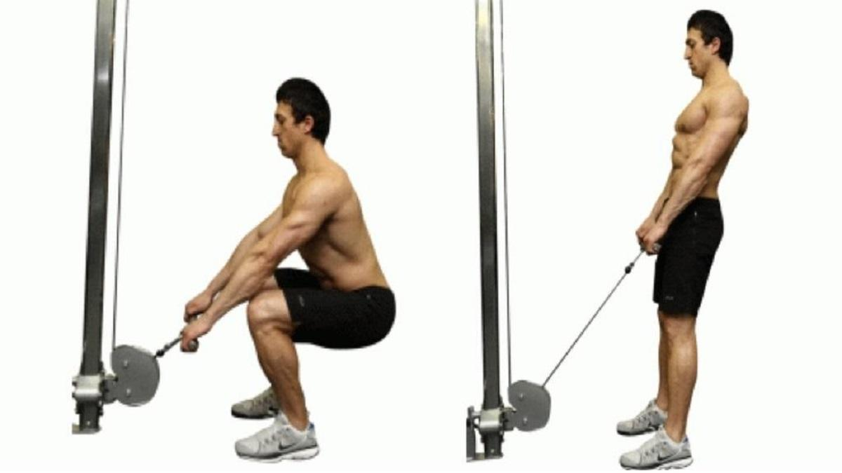gym mistakes, cable squat